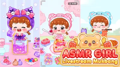 ASMR Girl: Livestream Mukbang