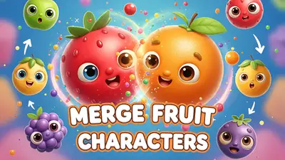 Merge Fruit Characters - free online hypercasual game