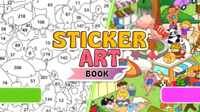 Sticker Art Book Puzzle - free online puzzle game