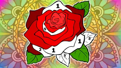 Color by Numbers. Anti-stress Drawings. - free online puzzle game