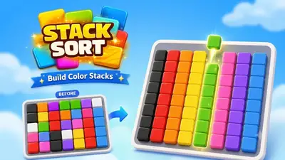 Stack Sort - free online puzzle game