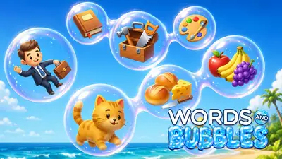 Words and Bubbles - free online arcade game
