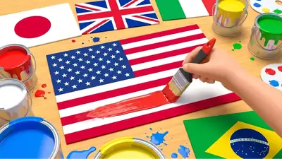 Flag Painting Game - free online action game