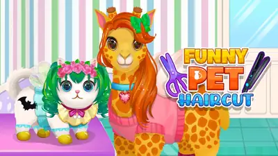 Funny Pet Haircut - free online adventure game